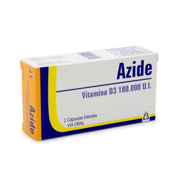 AZIDE VIT. D3 100.000 UI CJ X 2 CAPS. BL única