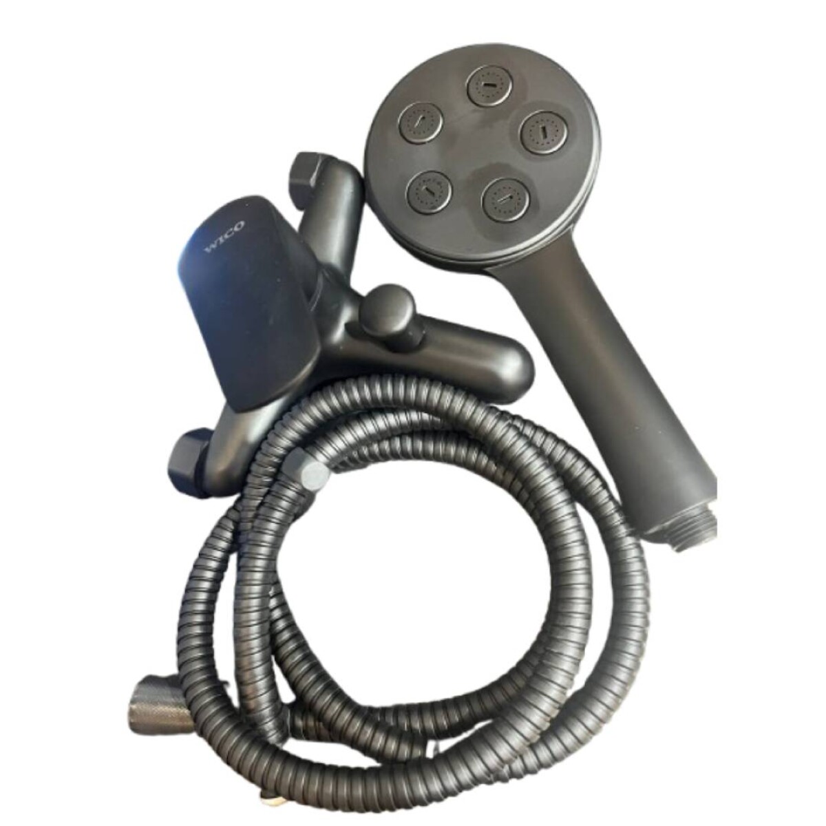 MONOCOMANDO BAÑERA WICO NEGRO MOD.PLANO 35MM - N/a 