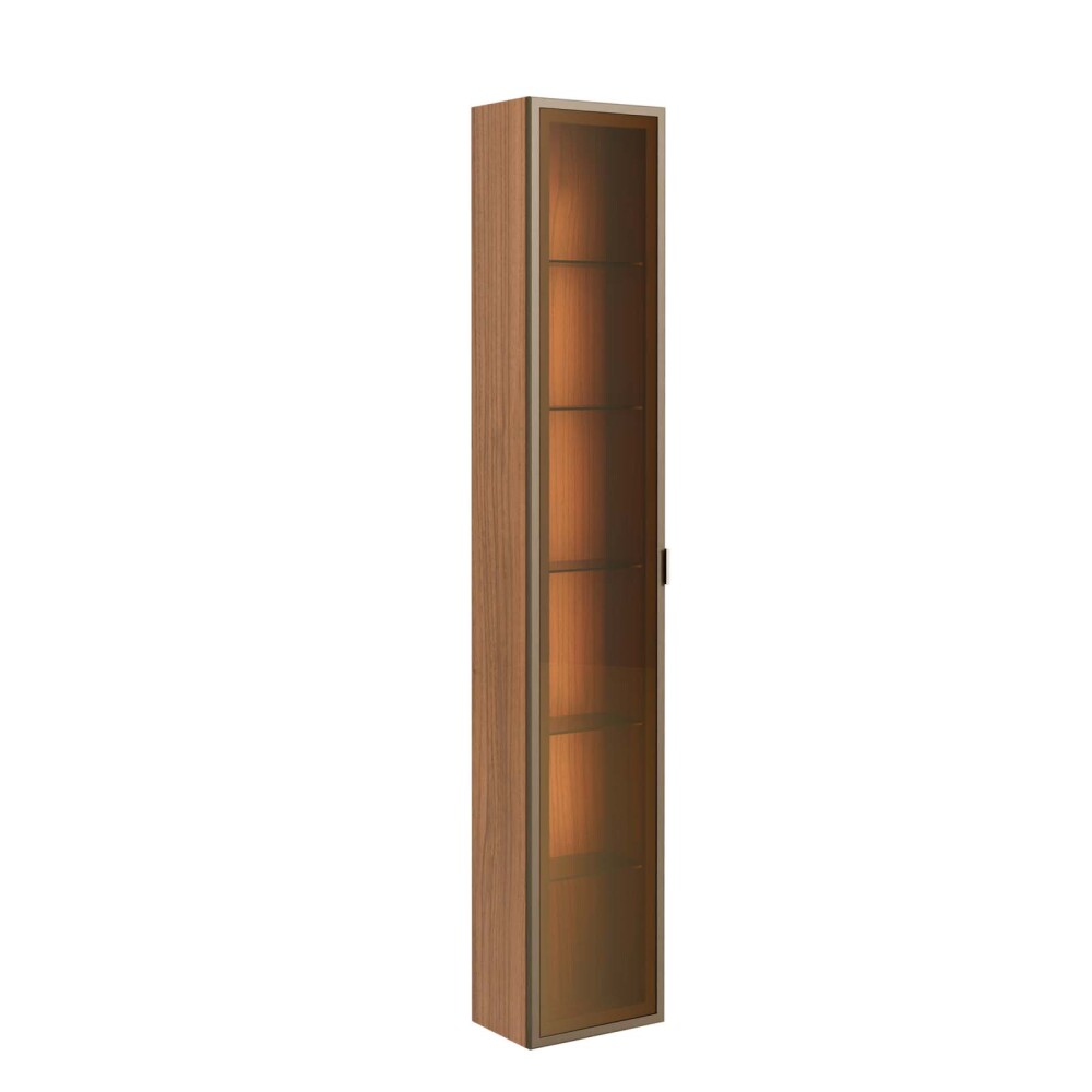 CRISTALERA/MODULAR MDF MARRON GLASS ALMENDRA