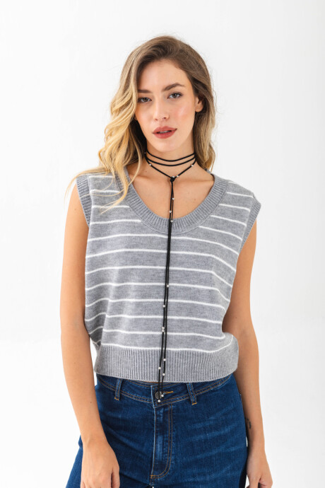 Chaleco Sasha Gris