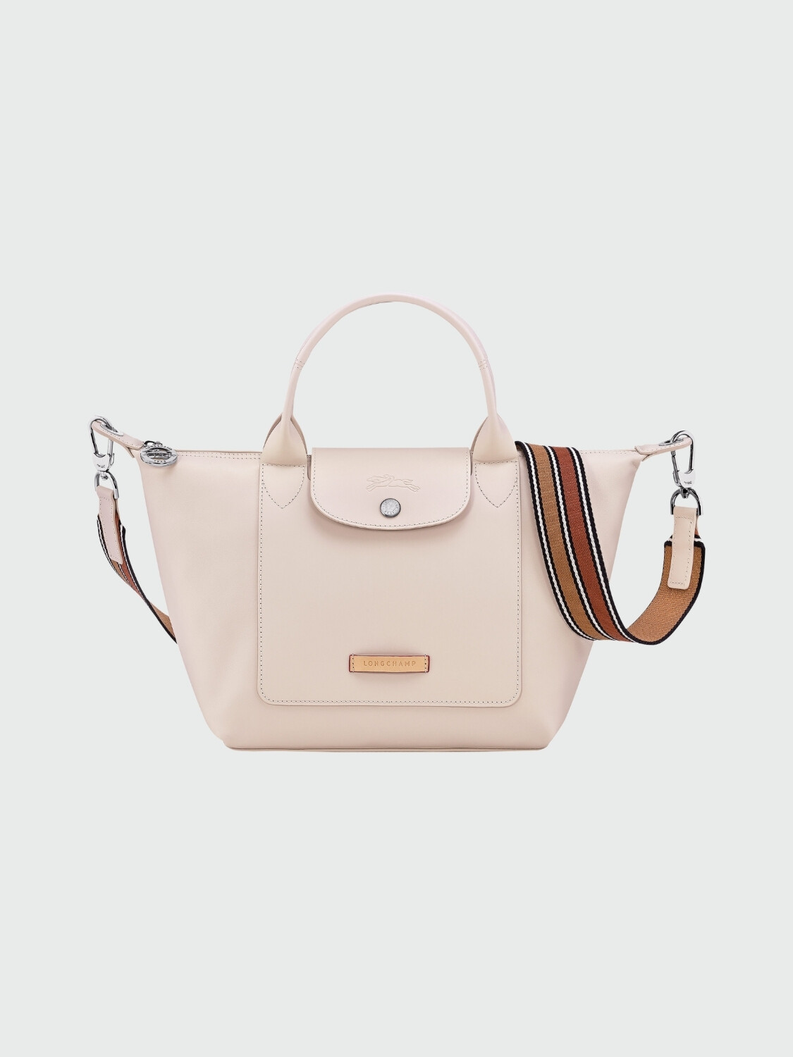 Longchamp - Bolso de cuero, Le Pliage du Jardinier Beige