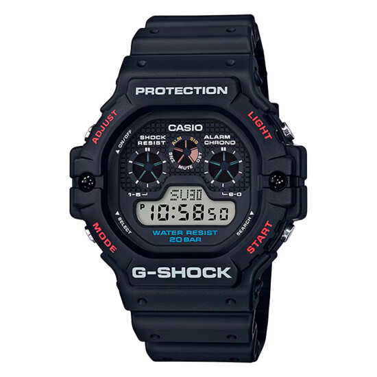 Reloj CASIO G-SHOCK DW5900-1DR Resina Negro Esfera 51mm 0