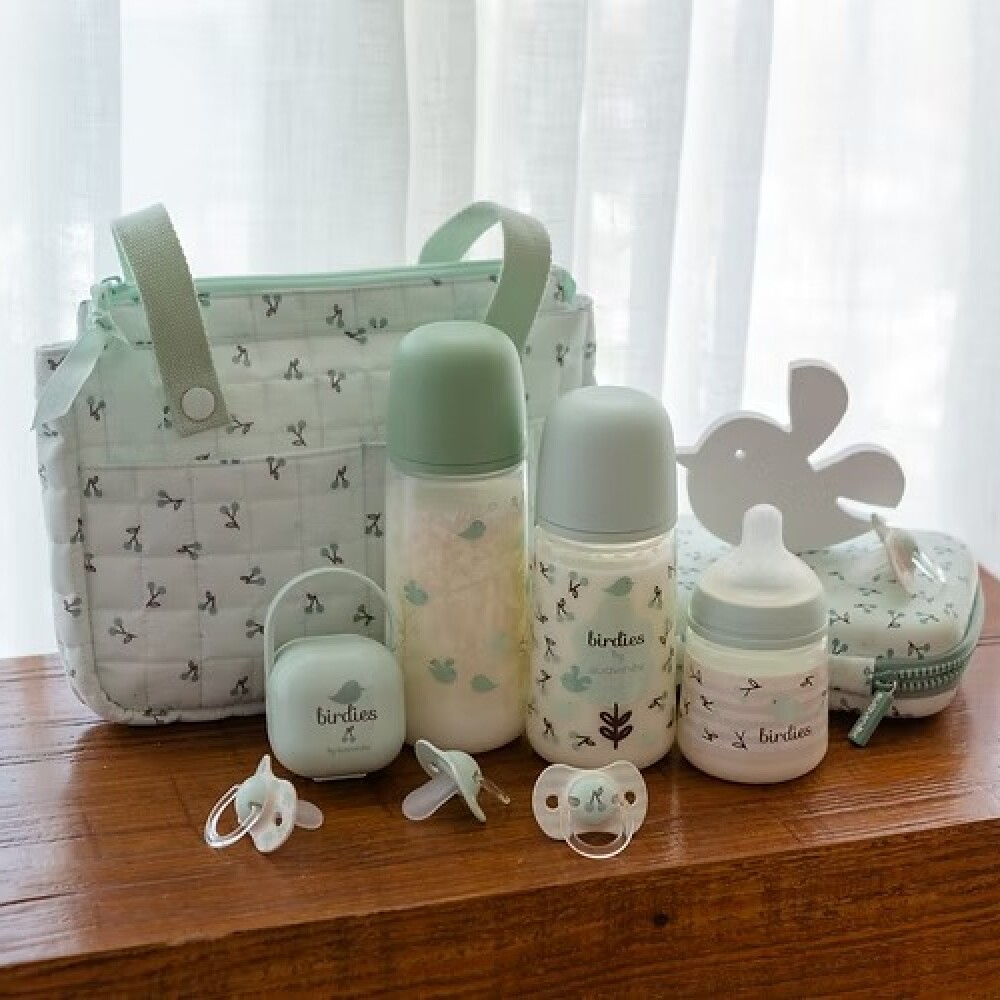 Set x2 Chupete 6-18m anatomico suavinex new prints verde birds