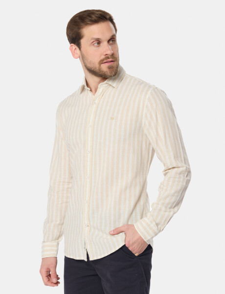 CAMISA RAYADA DE LINO Arena