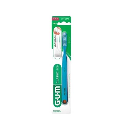 Cepillo De Dientes Gum Classic Suave Compacto 409 Cepillo De Dientes Gum Classic Suave Compacto 409