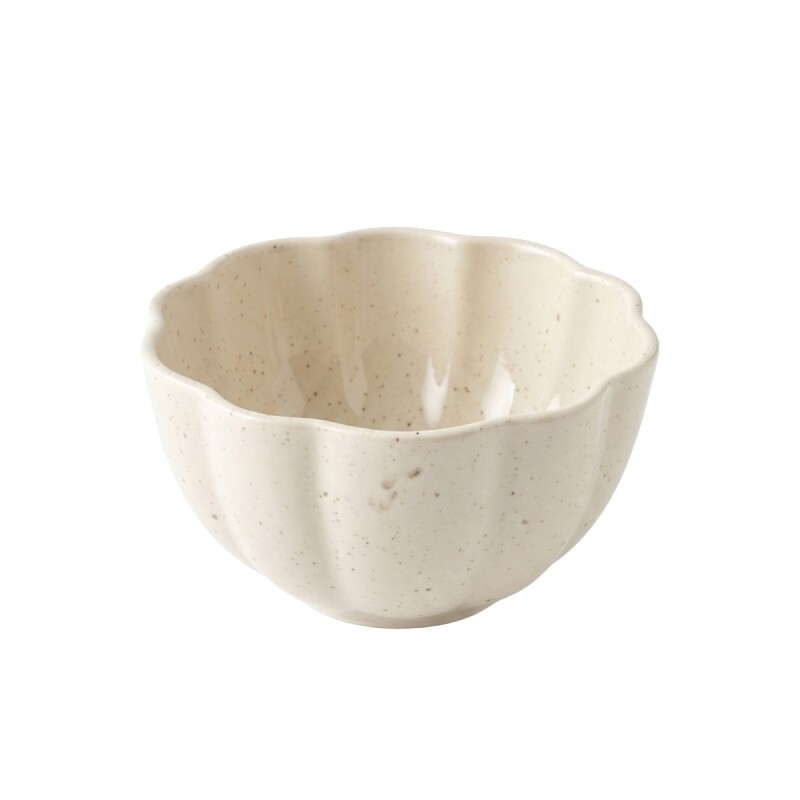 BOWL CERAMICA BEIGE CL 12X6.5CM Unica