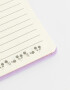 Anotadores Cuadernos y Memos Estampados Cuaderno A6 De Pu "wild & Free" - Violeta Lila