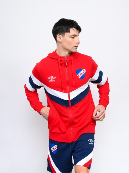 CAMPERA CREW Nacional Hombre Rojo, Azul Marino, Blanco
