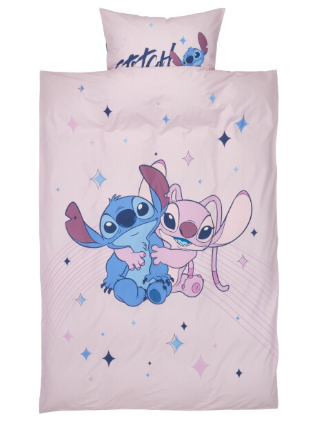 Juego funda nórdica STITCH 155x220 rosa Juego funda nórdica STITCH 155x220 rosa