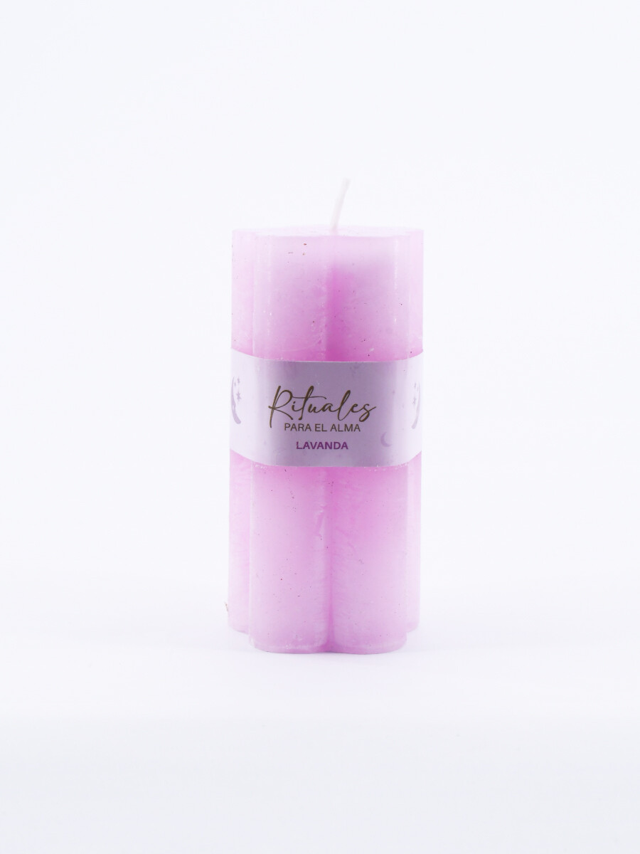 VELA FLOR FRUTILLA - BLANCO 