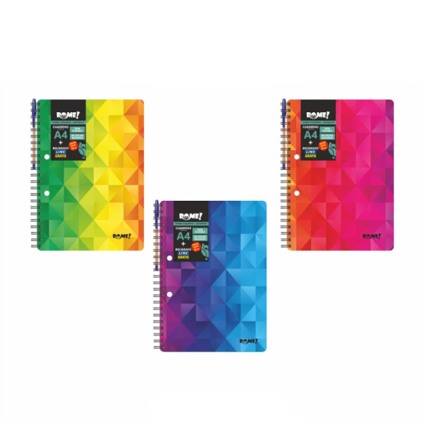 Cuadernola A4 tapa FLEX - ROME NOVA