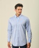 Camisa Sport Algodón Manga Larga Celeste
