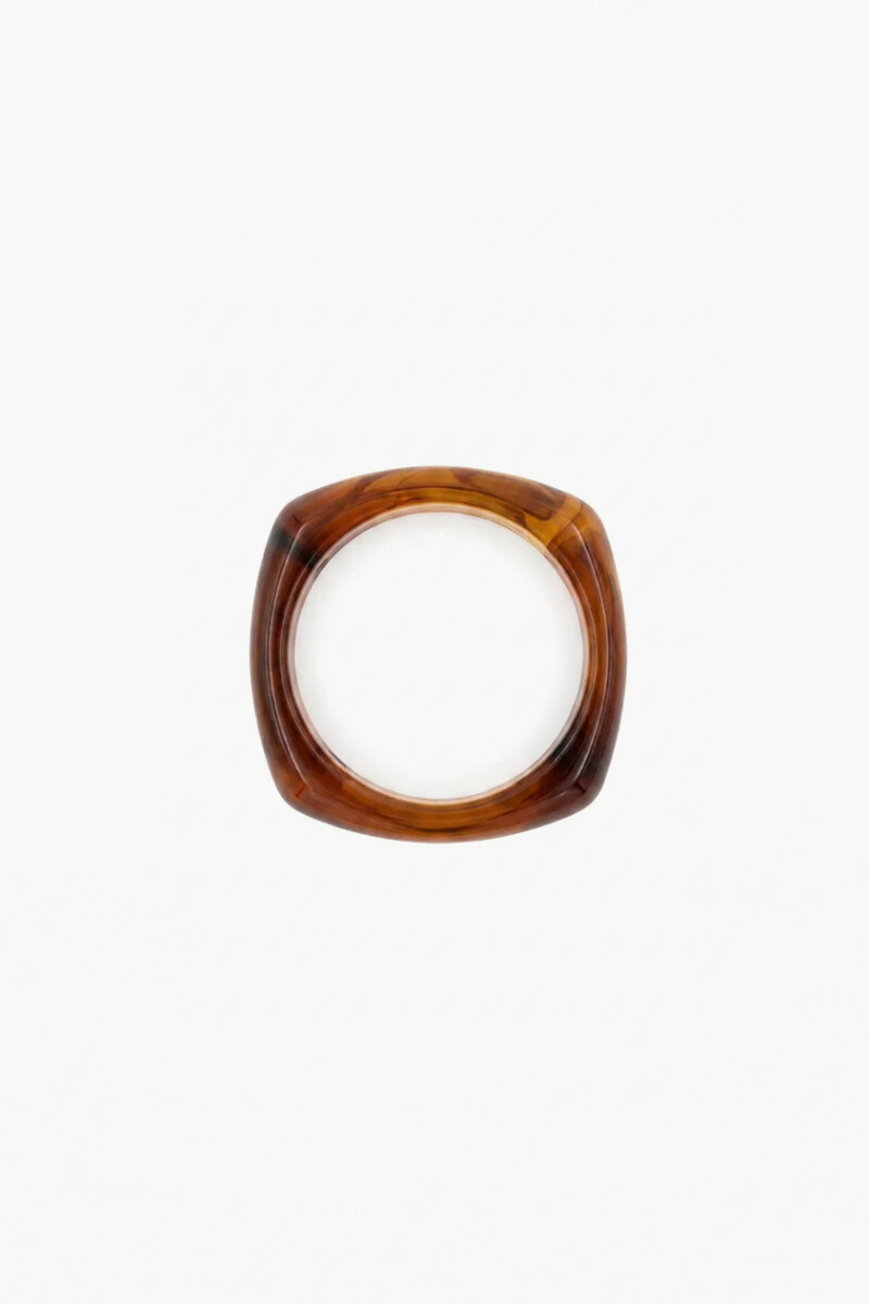Pulsera acrilico chocolate