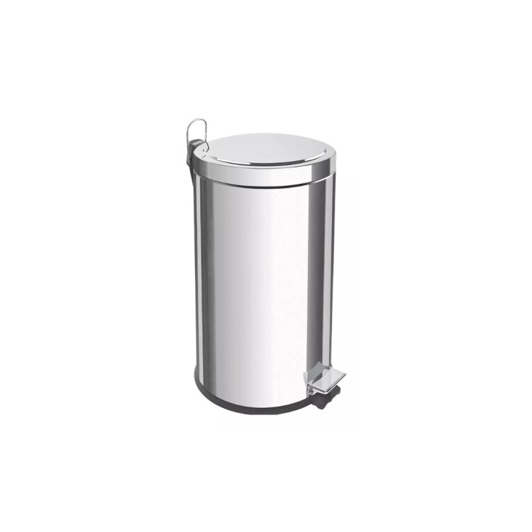 PAPELERA TACHO ACERO INOXIDABLE TRAMONTINA 30LTS PLATEADO