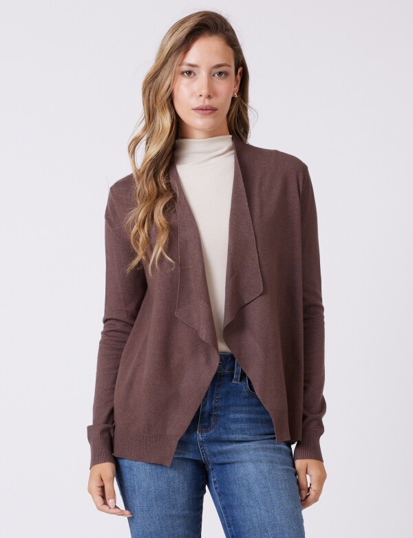 Cardigan Det Botones MARRON