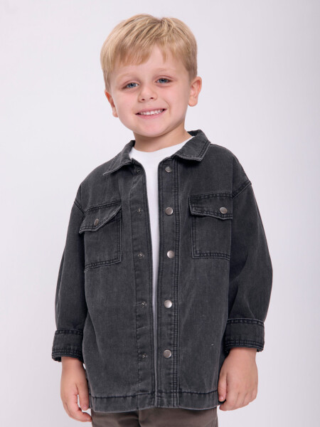 Camisa jean Gris Oscuro