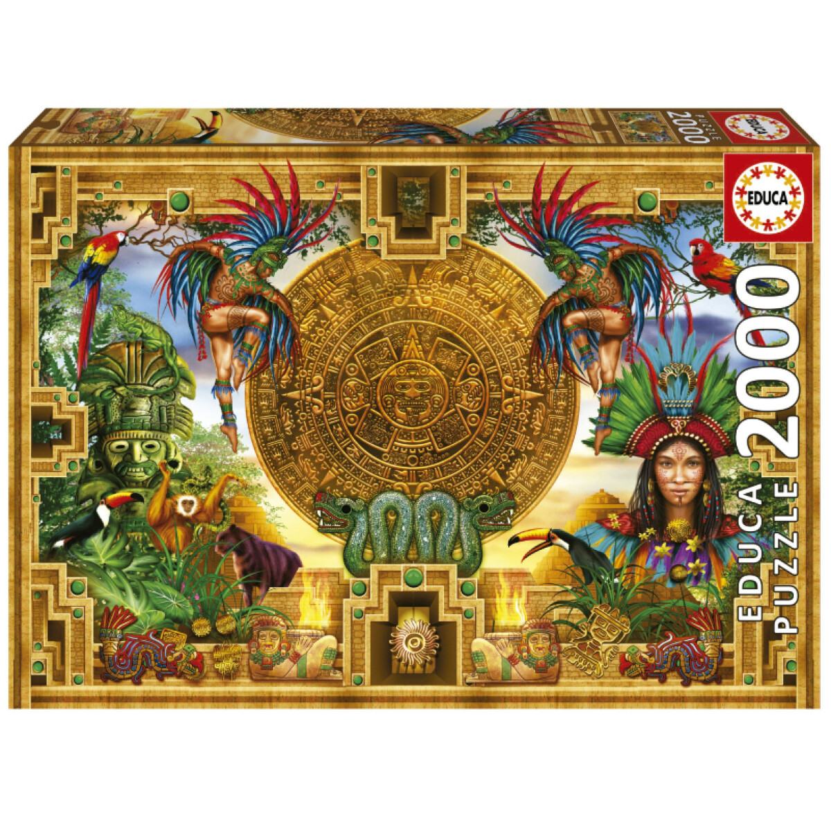 Puzzle Rompecabeza 2000 Piezas Montaje Azteca Maya Educa 