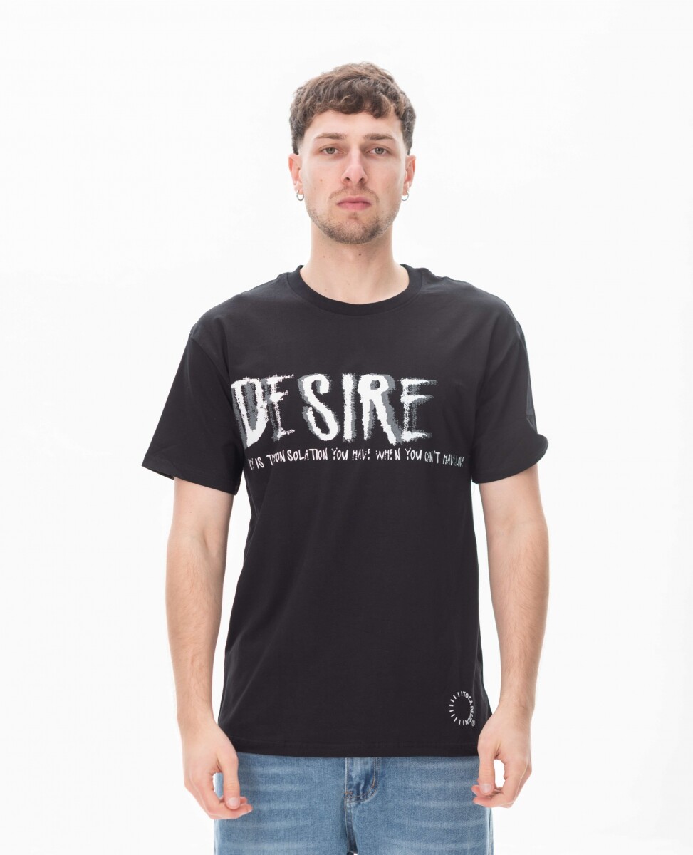 Remera Desire - Negro 