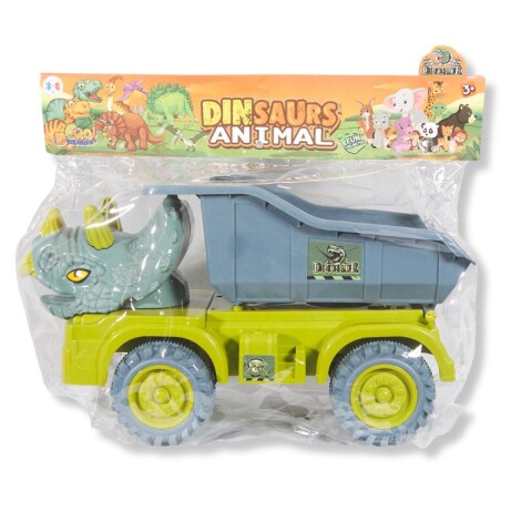 OUTLET Camión Cara Dinosaurio con remolque 36*36*16 cm Outlet Camión Cara Dinosaurio Con Remolque 36*36*16 Cm