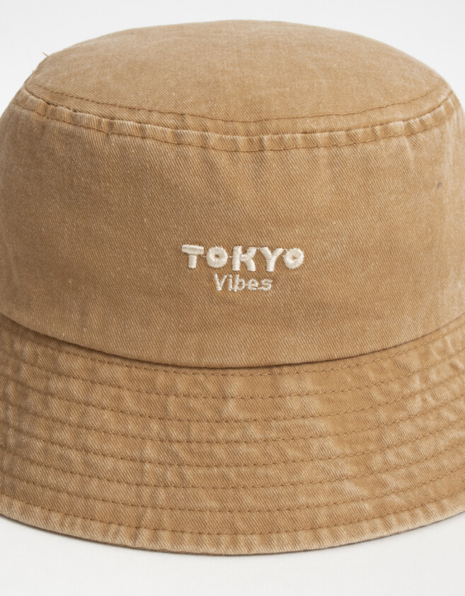 Sombreros Piluso Canvas Efecto Lavado - Marron Beige