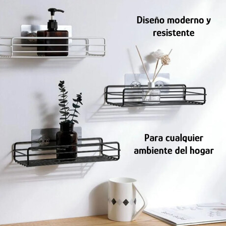 Estante Organizador Soporte Autoadhesivo Sin Tornillos Blanco