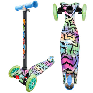 Monopatin Tripatin Scooter Luces Regulable Infantil Niños Variante Diseño Estrellas