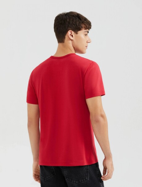 CAMISETA UNISSEX BÁSICA ROJO