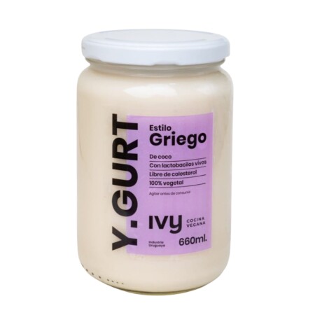 Yogurt Griego Vegano Ivy 660ml Yogurt Ivy Griego 660ml