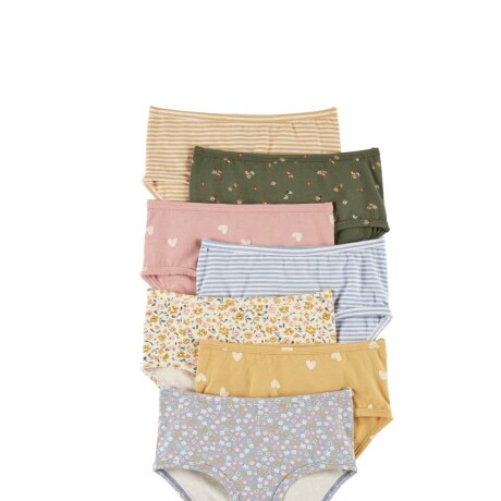 Pack 7 Bombachas Carters Estampadas Algodón MULTICOLOR