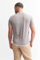 Remera con detalles a contratono GRIS CLARO