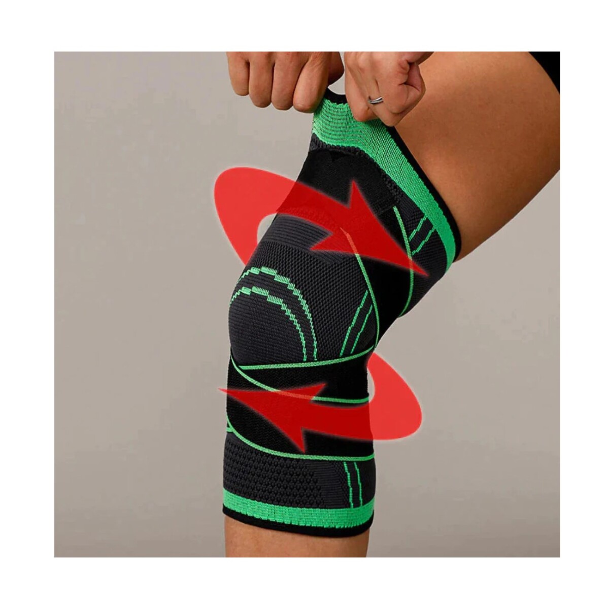 RODILLERA DE ULTRA COMPRESIÓN UN PAR S-XL - VERDE 