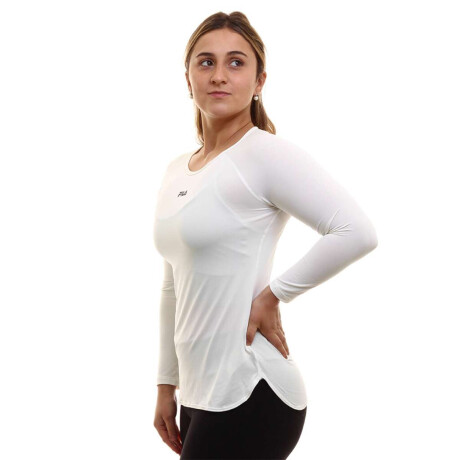 Fila Remera Manga Larga Femenina Bio Blanco Blanco