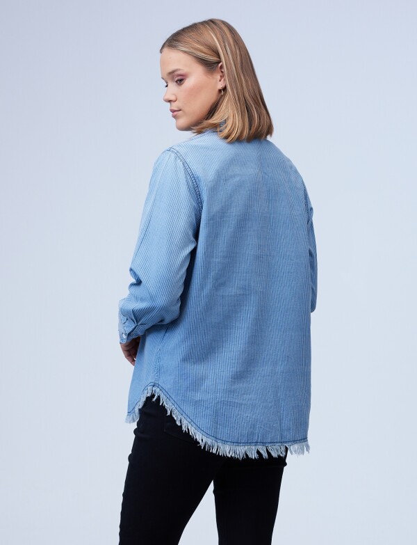 Camisa Tencel Lineas JEAN