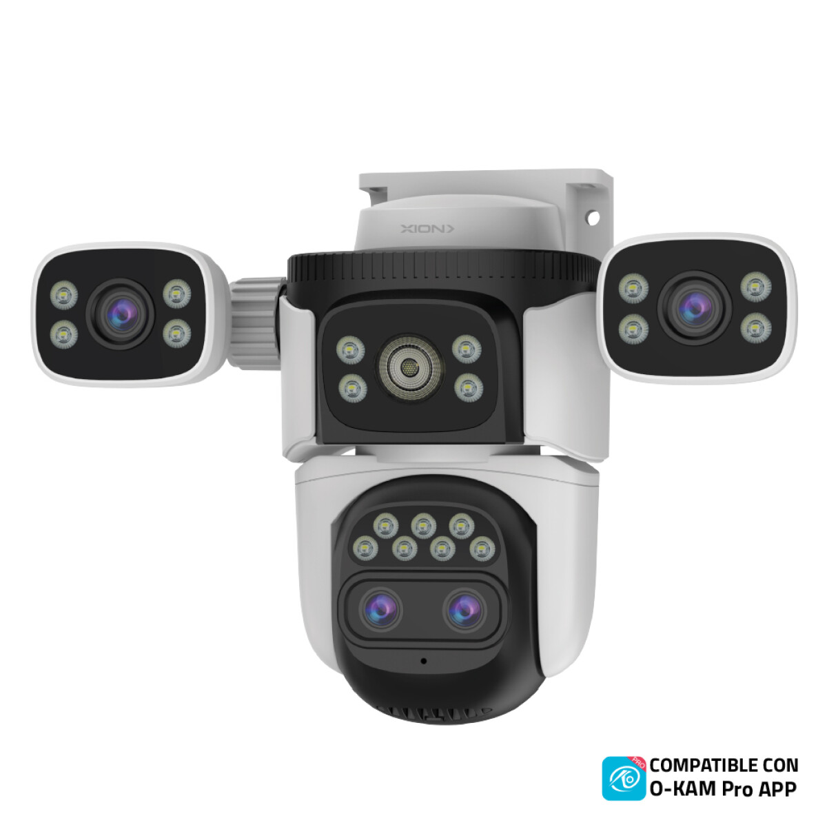 cámara de seguridad smart xion multi camaras 4 lentes 