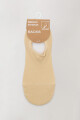 Medias invisbles cerradas de algodón Beige