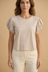 REMERA PLOP Beige