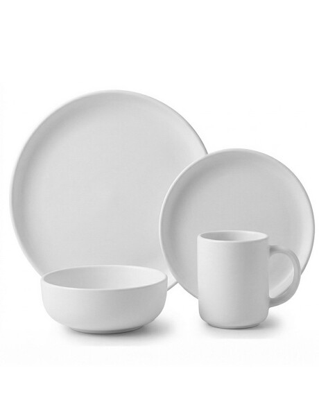 SET 16PZAS STONEWARE D27-20-16/380ML HUDSON WHITE SET 16PZAS STONEWARE D27-20-16/380ML HUDSON WHITE
