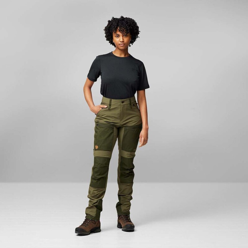 Pantalón Fjallraven Keb Agile Trousers W Mujer Suede Brown-dark Olive