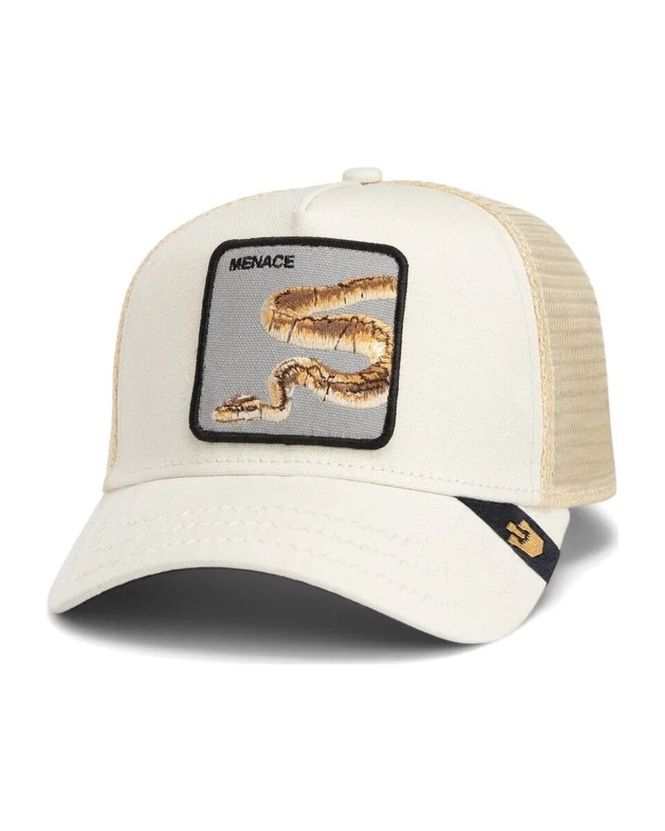 Gorra Goorin Bros Trucker Baseball - Menace Serpiente Beige 