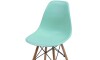 Silla Eames DKR - Base En Madera Turquesa