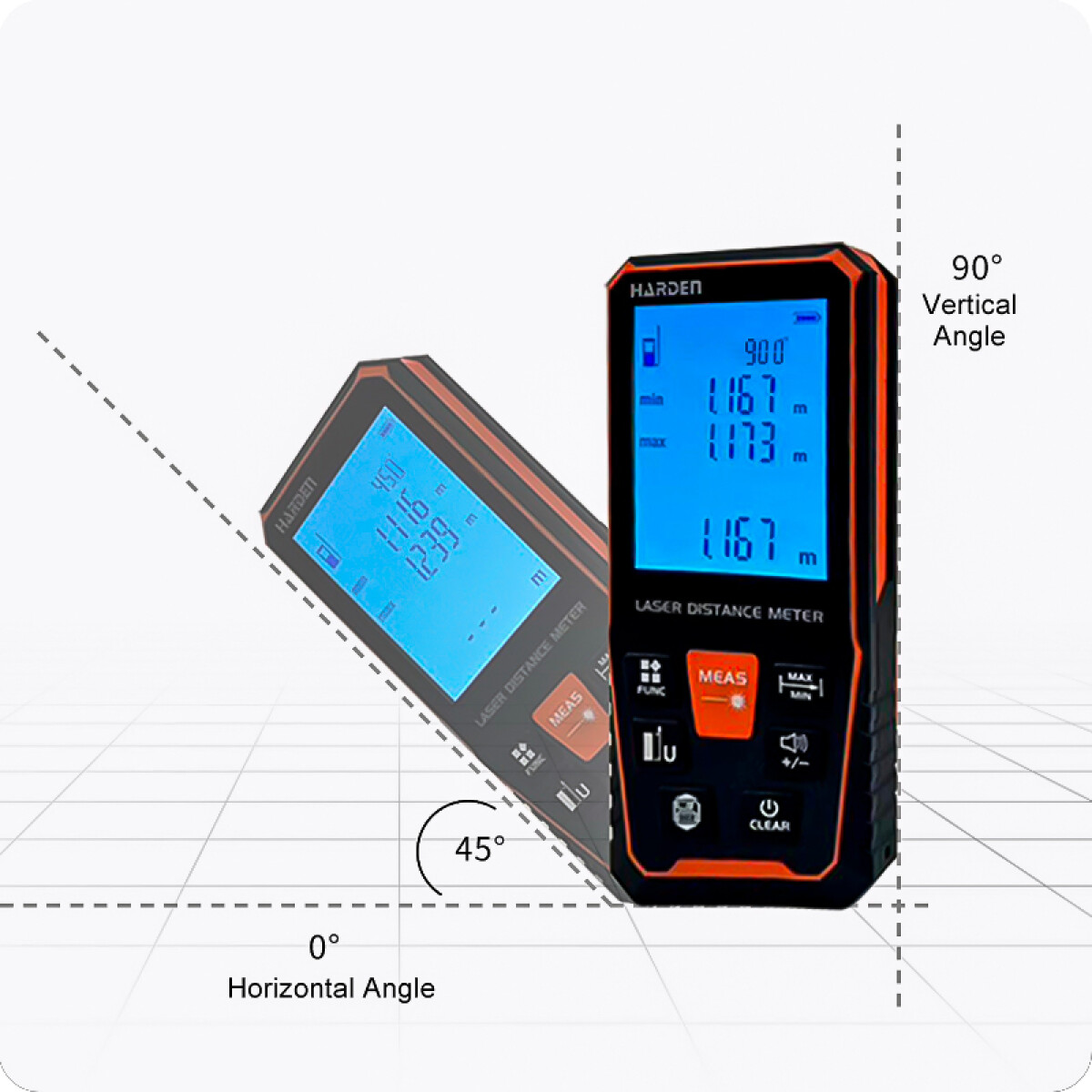 MEDIDOR DE DISTANCIA LASER 60 METROS PRO HARDEN ++ - N/a 