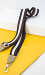 CORREA GALON PARA CARTERA CHOCOLATE CON NUDE