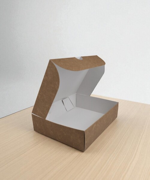 Caja para masas 1/2 kg (22,5x18x6,5 cm) REVERSIBLE BLANCO MADERA