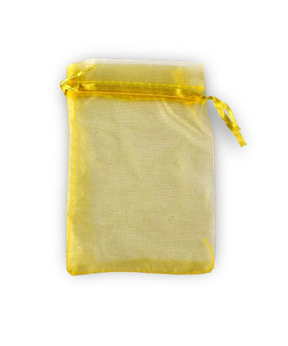 BOLSA ORGANZA 8X11 cm - AMARILLO 