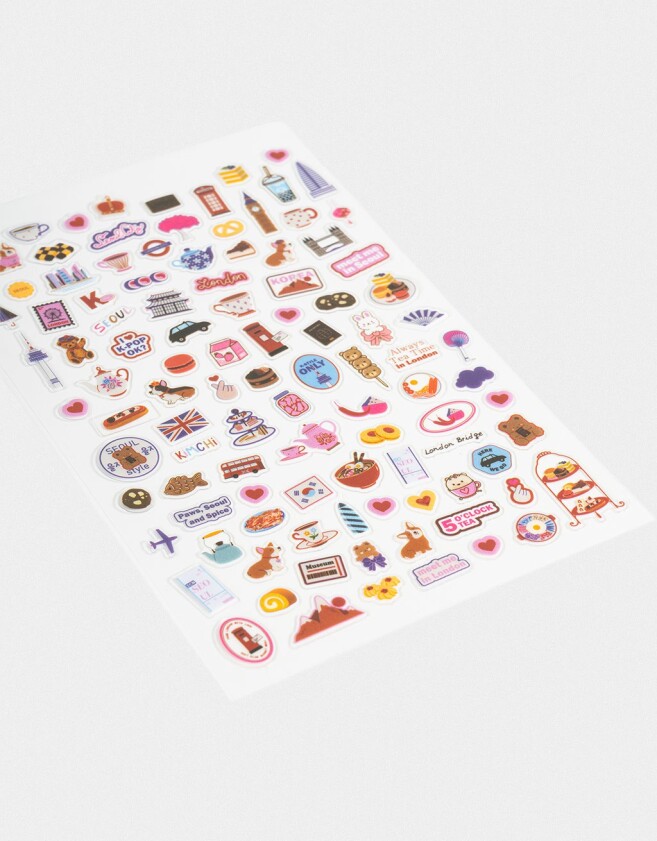 Stickers y Album Stickers Vinilo Set De Mini Stickers "k Pop" - Combinacion Multicolor