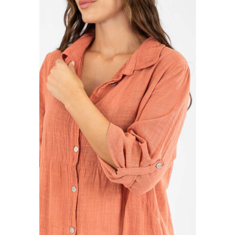 Camisola larga toscana Ladrillo