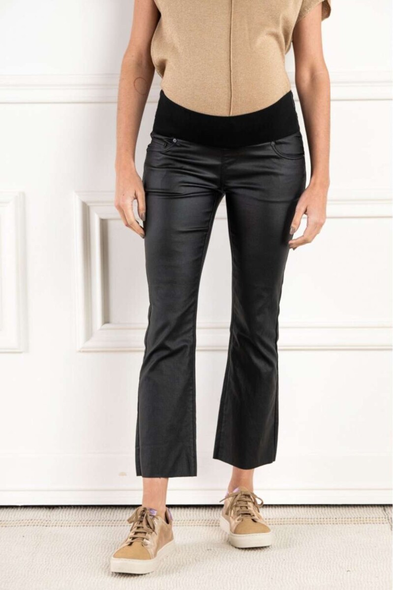 Jean Lemon Mama Waxed Flare - Negro 