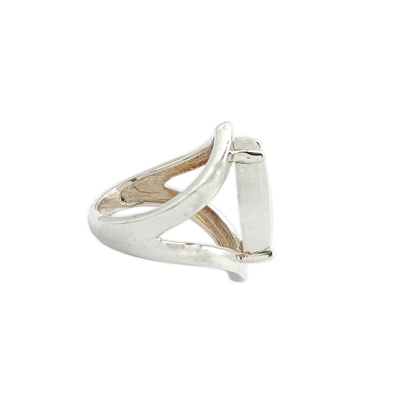 Anillo Almendra-Plata 925-Piedra Luna-AN3080 conpiedra