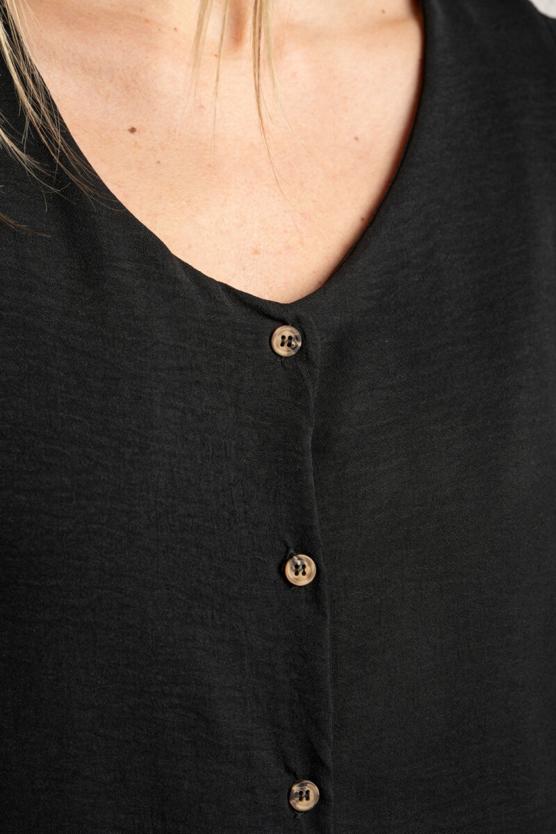 Blusa Escote V Negro