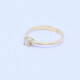Anillo solitario oro 18k y brillante engarce 4 puntas. Anillo solitario oro 18k y brillante engarce 4 puntas.